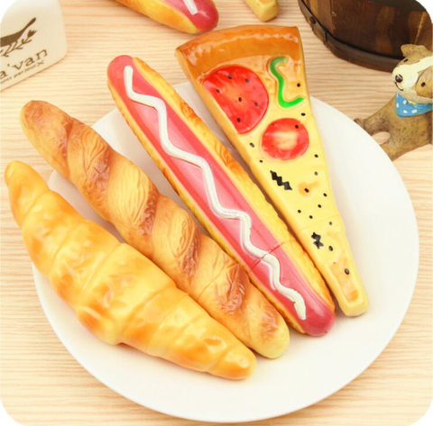 1 pieza Lytwtw es lindo Kawaii Pizza pan para Hot Dog papelería creativos bolígrafo Oficina ESCUELA DE NOVEDAD divertido encantador ► Foto 1/6