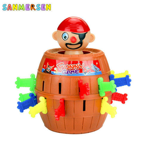 Chico s juguetes pirata barril novedad juego juguetes para niños suerte apuñalar Pop juguete juego de Fiesta Pirata cubo juguetes de plástico para chico ► Foto 1/5