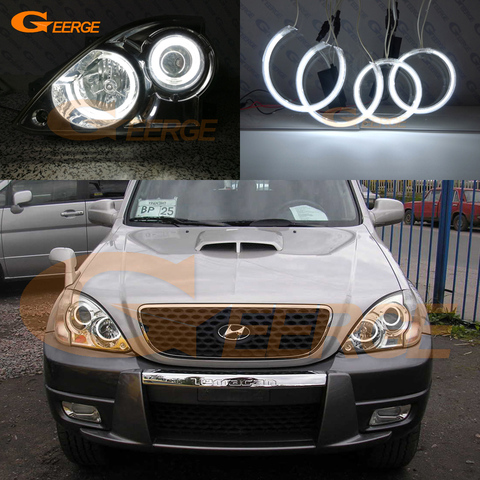 Para Hyundai Terracan 2001-2007 excelente Ultra brillante CCFL Ángel ojos anillos de Halo kit de accesorios de coche ► Foto 1/6