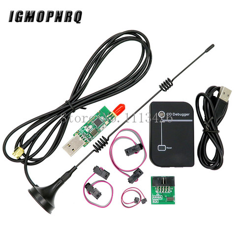 CC2531 emulador ZigBee CC-Depurador USB programador CC2540 CC2531 rastreador con antena Bluetooth módulo conector Cable cargador ► Foto 1/5