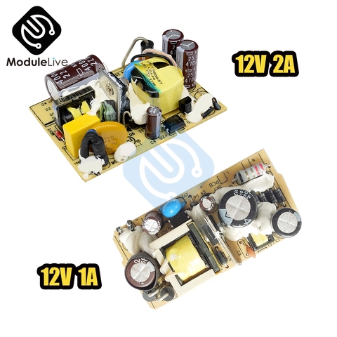 AC-DC 12V 1A 2A módulo del interruptor de la fuente de alimentación regulador de voltaje CC interruptor de circuito de placa de circuito impreso Monitor luces LED 110V 220V Herramientas ► Foto 1/6