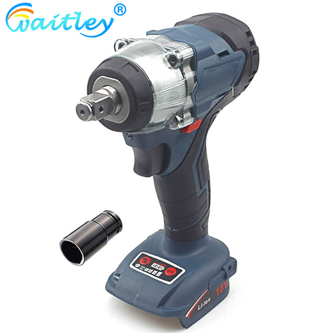 Waitley Llave de impacto eléctrica inalámbrica de 18 V 350 Nm Makita BL1850 BL1860 Batería de torque recargable ► Foto 1/6