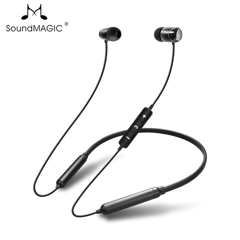 SoundMAGIC-auriculares internos E11BT con Bluetooth, banda para el cuello con aislamiento de ruido, estéreo Hi-Fi, con micrófono HD, para deporte, resistente al agua ► Foto 1/6