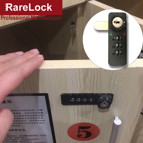 Combinación cerradura de leva para el Gabinete de 3 dígitos para la puerta de la escuela de gimnasia armario cajón de la Oficina de la joyería caja de escritorio lateral DIY Rarelock MS514 hh ► Foto 1/6