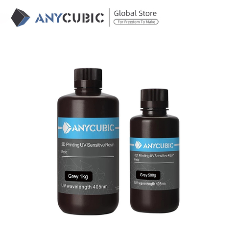 Anycubic-resina para impresora 3d, resina UV Normal de 500ml/1L, para fotones, impresión 3D, 405nm ► Foto 1/6