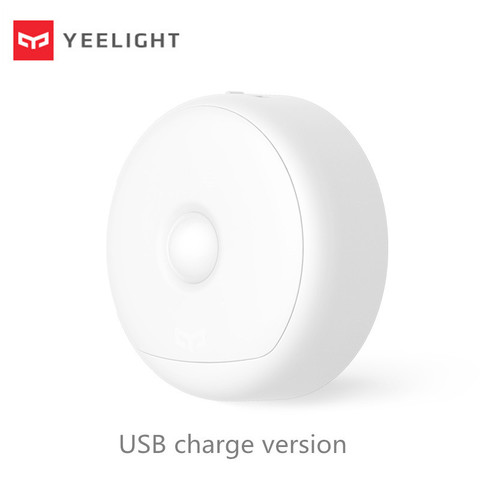 (Carga USB) Xiaomi mijia yeelight LED luz infrarroja nocturna magnética con ganchos Sensor de movimiento del cuerpo remoto para Xiaomi casa inteligente ► Foto 1/6