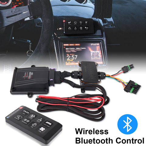 Panel de Control Universal con Bluetooth para coche, camión, UTV, barco, RV, remolque, DC12V ► Foto 1/6