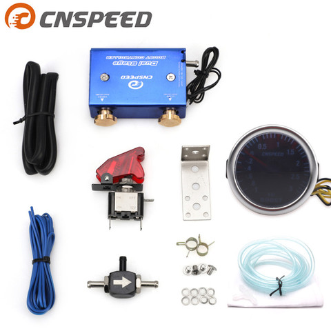 Medidor de Turbo para coche, dispositivo Universal LED de 52mm, 2 pulgadas, 12V, puntero PSI y BAR, Digital, con turbocompresor, controlador electrónico ► Foto 1/6