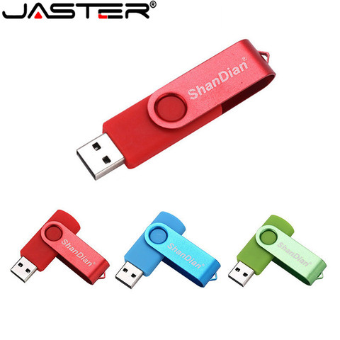 JASTER-memoria USB portátil de 4GB, 8GB, 16GB, 32GB y 64GB, unidad Flash giratoria de plástico para negocios, usb 2,0 ► Foto 1/5