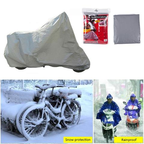 Fundas para motocicleta de tamaño S/M/L/XL, cubierta completa impermeable a prueba de lluvia, a prueba de polvo, protección resistente a la nieve para bicicleta ► Foto 1/6