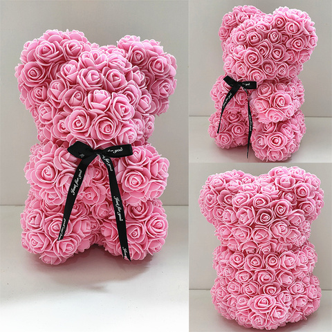Oso de espuma de jabón de 25cm, oso de rosas Teddi en caja de regalo ► Foto 1/6