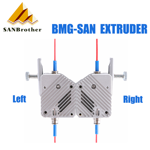 Extrusora de engranaje doble de Metal Bmg de alta calidad, extrusora de Doble accionamiento Bowden para impresora 3d Mk8 Cr-10 Prusa I3 Mk3 Ender 3 ► Foto 1/6