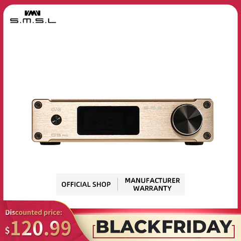 SMSL Q5 Pro de Audio de alta fidelidad, amplificador Digital de potencia de 2x45W Control USB COAXIAL entrada óptica 192KHZ 44Bit Color negro de plata de oro ► Foto 1/6