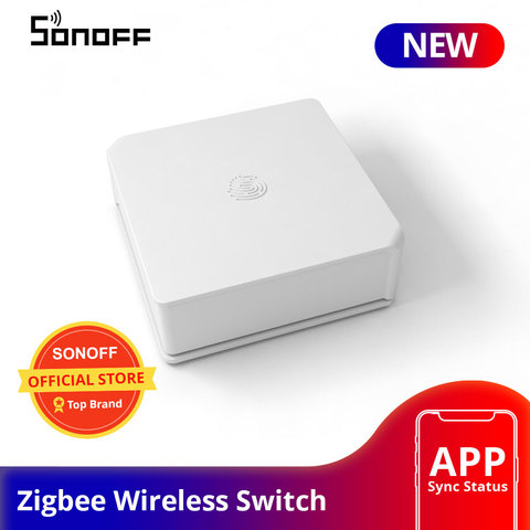 SONOFF-interruptor inalámbrico SNZB-01 Zigbee, dispositivo de casa inteligente con notificación de baja batería en la aplicación e-welink, funciona con SONOFF ZBBridge IFTTT ► Foto 1/6