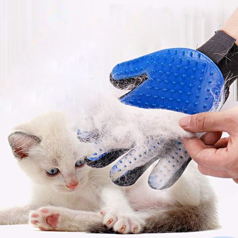 Guantes para quitar el pelo de gatos, para aseo de mascotas, masaje efectivo, cepillo para polvo, 1 unidad ► Foto 1/6