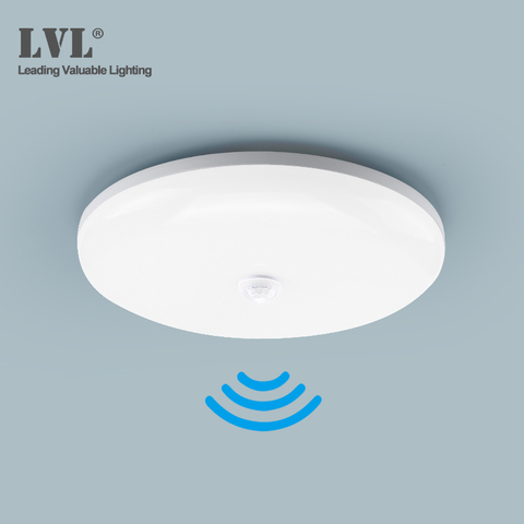 Lámpara de techo moderna para pasillos, luz LED con Sensor de movimiento PIR, 18W, 36W, 85-265vac, montada en superficie, pasillo, escaleras ► Foto 1/6