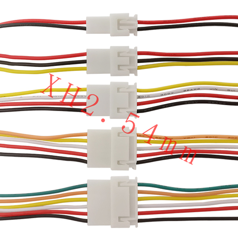 JST-conector de Cable macho y hembra, 2P, 3P, 4P, 5P, 6P, 2,54mm, 2-6 pines, 20CM, 26AWG ► Foto 1/1