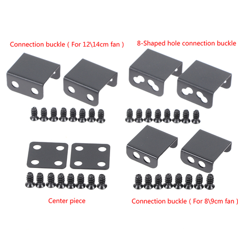 Hebilla de fijación de hebilla paralela de conexión 2 uds para ventilador de refrigeración del chasis de 8/9/12/14cm ► Foto 1/6