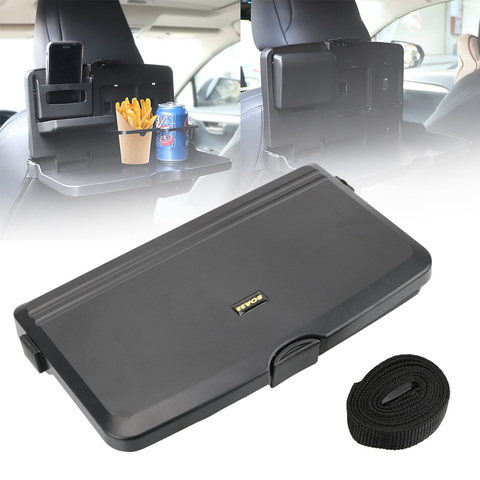 Bandeja plegable para taza de comida de coche, estante de almacenamiento Interior de coche, soporte para taza, mesa de comedor, soporte para bebidas, accesorios para automóvil ► Foto 1/6