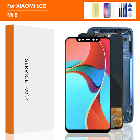 XIAOMI-Pantalla táctil de repuesto para teléfono Mi 8, recambio original de LCD AMOLED de 6,21