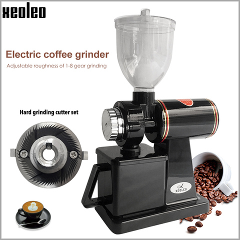 Molinillo de café eléctrico Xeoleo 600N máquina de molino de café máquina de molinillo de granos de café máquina de molienda plana 220 V rojo/ negro ► Foto 1/6
