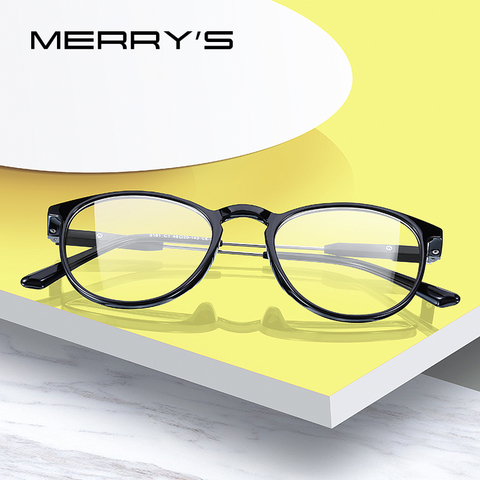 MERRYS-gafas ovaladas Retro para mujer, anteojos con montura a la moda para miopía, graduadas, S2181 ► Foto 1/6