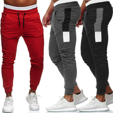 ¡Novedad de 2022! Pantalones de chándal a la moda para hombre, pantalones largos, chándal para entrenamiento, pantalones de chándal para otoño y primavera ► Foto 1/6