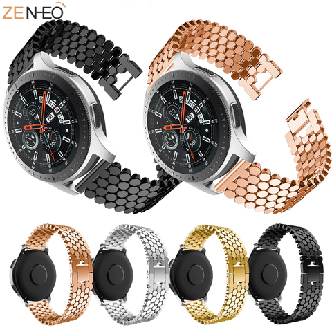 Pulsera de acero inoxidable para Samsung Galaxy watch, correa de metal de 22mm para Samsung Gear S3 de 46mm ► Foto 1/6