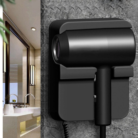 Secador de pelo montado en la pared para hotel y baño, soplador de aire de 1300W, 220V/110V, potencia automática, sobrecalentado ► Foto 1/6
