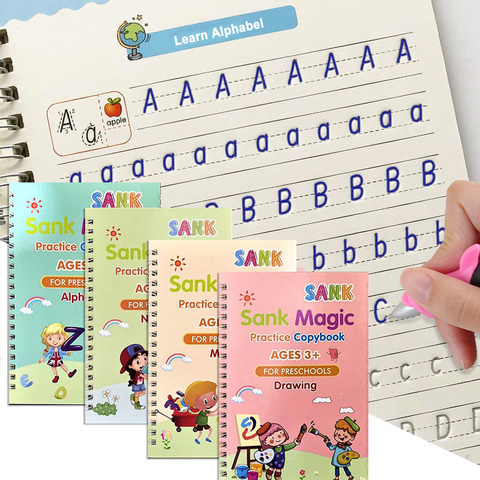 Libros Mágicos Infantiles Reutilizables 3d Caligrafía Cuader 