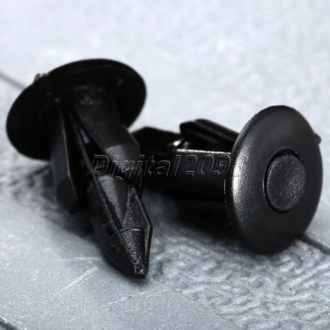 Yetaha 50 piezas de fijación 7mm agujero puerta Panel Clips de plástico remaches de retención para Toyota Lexus coche guardabarros parachoques del coche de estilo ► Foto 1/6