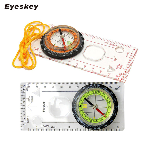 Eyeskey-Mini brújula portátil de precisión, guía práctica, herramientas de supervivencia, senderismo, brújula multifuncional, equipo para exteriores ► Foto 1/6