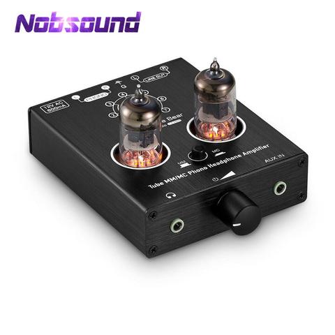 Nobsound, Mini tubo de vacío MM MC Phono, amplificador de Audio estéreo de escenario, preamplificador de auriculares HiFi ► Foto 1/6