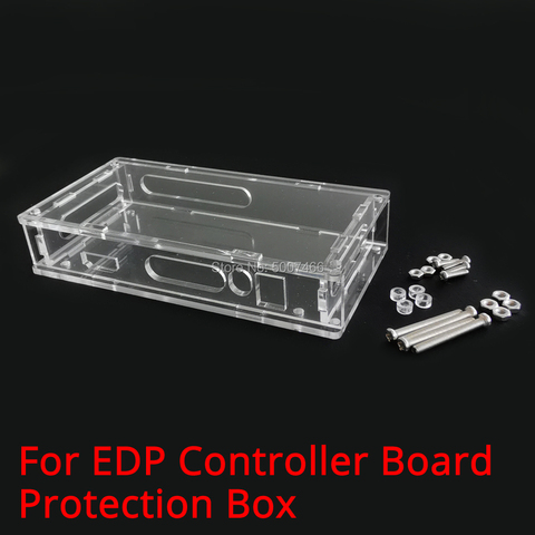 Caja protectora transparente para placa base LED/controlador con pantalla LCD, almacenamiento con diseño de concha, compatible con nuestro controlador EDP, kit DIY ► Foto 1/5