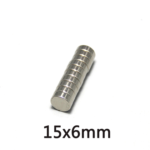 Imanes pequeños de 15x6mm, 15x6mm, N35, diámetro de imán permanente de neodimio de 15x6mm, 5/10/15 Uds. ► Foto 1/4