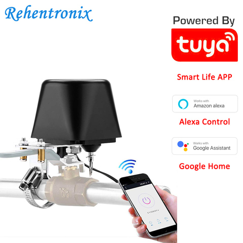 Tuya. Asistente de Google Alexa WiFi inteligente de Control de válvula de agua de Gas de vida inteligente WiFi Cállate-controlador en manualmente ► Foto 1/6