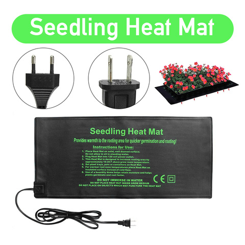 52x24CM EU/US Plug Seedling Heat Mat Waterproof Plant Seed Germination Propagation Clone Starter Warm Pad Mat Garden Supplies ► Foto 1/6