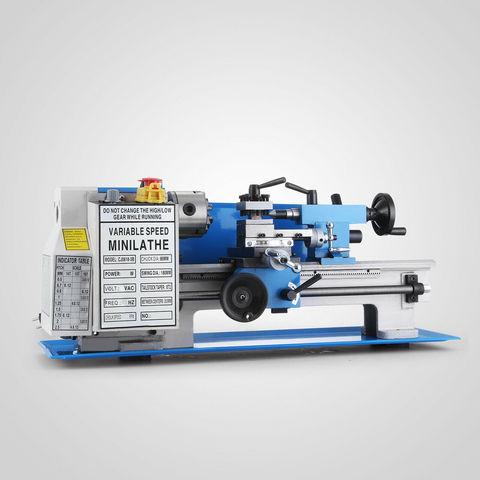 Minitorno metálico de 550W, Banco de torno de 7x12 pulgadas, torneado de madera ► Foto 1/6