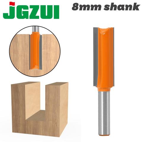 1 Uds 8mm ShankThe 14mm de diámetro doble flauta recto de fresado para madera de carburo de tungsteno Router broca para trabajar la madera herramienta ► Foto 1/6