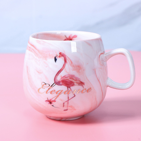 11 onzas Flamingo taza cerámica taza de taza para té y café taza de café Animal lindo taza Animal regalo para amigo colega papá mamá ► Foto 1/6