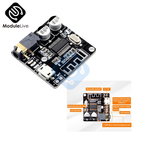 Placa receptora de Audio Bluetooth 5,0, placa decodificadora Wifi, módulo de música estéreo inalámbrico para altavoz de coche MP3, VHM-314 ► Foto 1/5