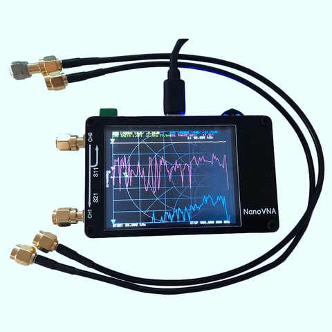Para Nanovna Vector analizador de red de prensa Sn Hf Vhf Uhf Uv 50Khz-900Mhz Analizador de antena recargable ► Foto 1/6