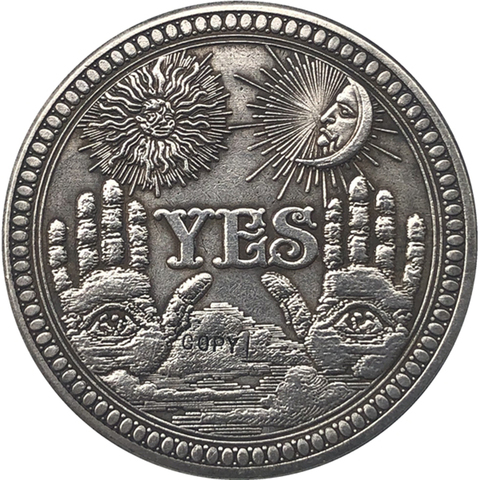 Hobo-dólar Morgan de EUA de níquel, copia de monedas ► Foto 1/2