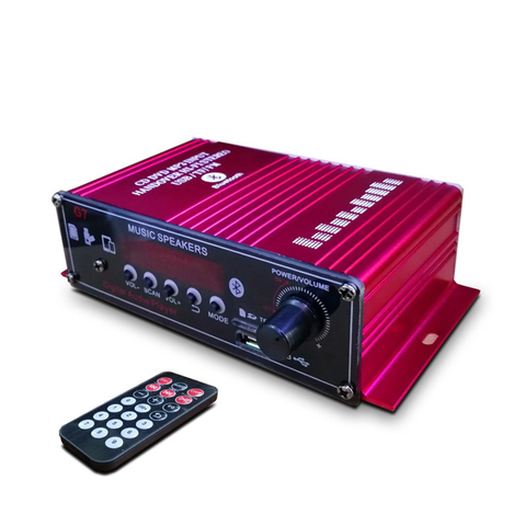 Amplificador DE Audio HIFI para coche, potencia de Audio de 400W, 12V, bluetooth, estéreo para el hogar, Radio FM con Control remoto ► Foto 1/1