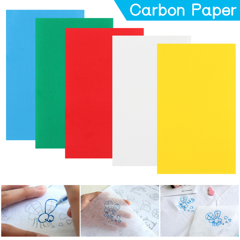 Butf-Bordado de papel de carbono colorido, transferencia de dibujo Soluble en agua recubierta de un lado, accesorios de costura DIY, 10 Uds. ► Foto 1/6