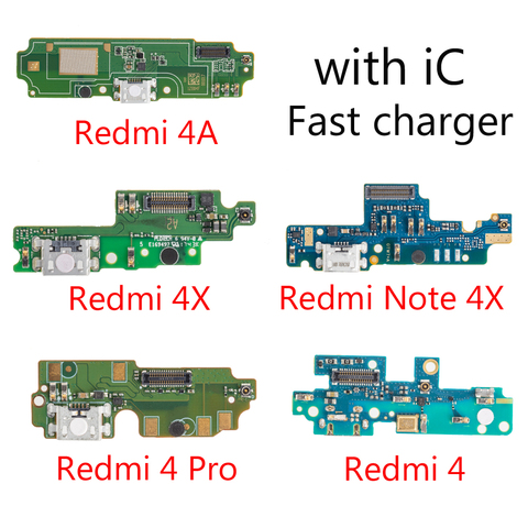 Placa de carga para Xiaomi Redmi Note 4X, Micro cargador USB, puerto de carga, conector de micrófono, Cable flexible ► Foto 1/6