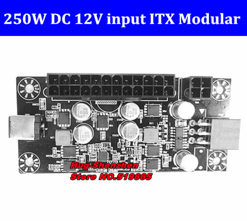 PCI-E-Interruptor de salida para ordenador, fuente de alimentación de 6 pines, 4 pines, 24 Pines, DC, ATX, PSU, 12V, DC, 250W, DC-DC, ATX, Pico, PSU, MINI ITX ► Foto 1/5