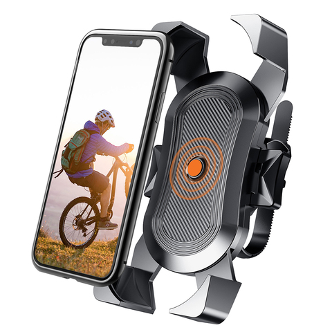 Soporte de teléfono para bicicleta de 360 grados, para manillar de bicicleta y motocicleta, para iPhone y Samsung ► Foto 1/1