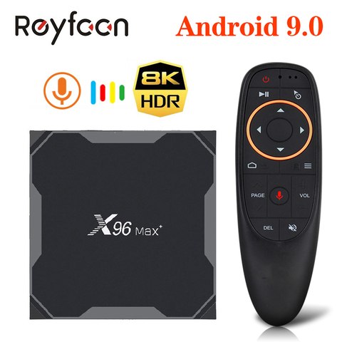 Dispositivo de TV inteligente-reproductor multimedia X96 Max Plus, Android 9,0, 4GB, 64GB, 32GB, Amlogic S905X3, Quad Core, 5,8 GHz, Wifi, 1000M, 4K, 60fps ► Foto 1/6