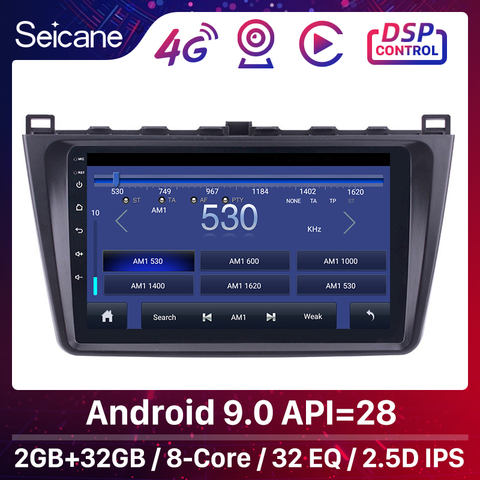 Seicane-Radio con GPS para coche, reproductor con Android 10,0, 9 pulgadas, 2Din, Wifi, Unidad de navegación, para Mazda 6, Rui, 2008, 2009, 2010, 2011, 2012, 2013, 2014, 2015 ► Foto 1/6